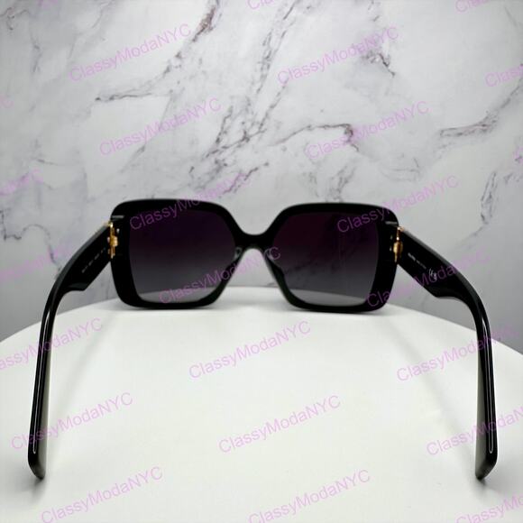 New MIU MIU Sunglasses Black Square Gold Full Rim 56mm MIU MIU main image 5